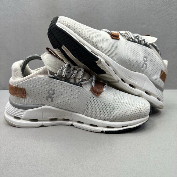ON CloudNova Womens Size 9.5 White | Pearl Athletic Running Sneakers Comfort - Picture 5 of 8